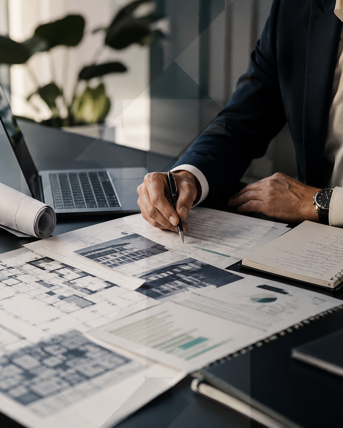 Commercial bridge loan documents and real estate financial analysis